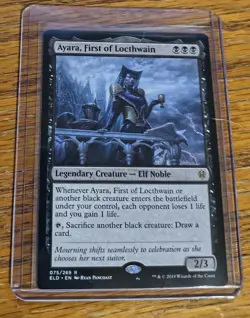 MTG Ayara First of Locthwain Throne of Eldraine LP X1 Magic The Gathering - Image 1