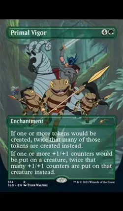 MTG Primal Vigor (Borderless) [Secret Lair Drop Series] Foil Near Mint Magic - Image 1