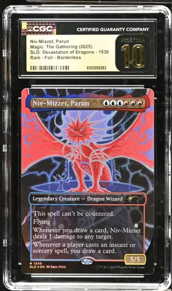 NIV-MIZZET, PARUN Secret Lair Foil Dragons CGC Pristine 10 MTG [Nostalgium] - Image 1