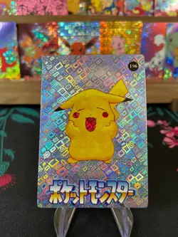 Pikachu #196 Pokemon Vintage Prism Vending Sticker NM US SELLER - Image 1