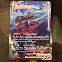 Inteleon VMAX (Alternate Art Secret) 266/264 Swsh08: Fusion Strike Holo Pokemon - Image 1