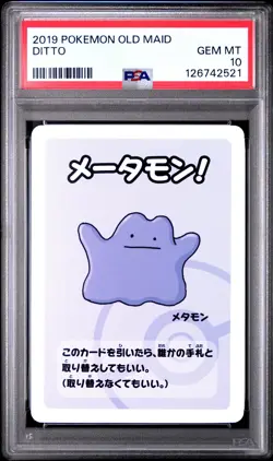 2019 POKEMON OLD MAID DITTO PSA 10 - Image 1