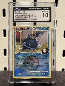 Pokemon Empoleon FB 27/147 Supreme Victors Cross Holo CGC Gem Mint 10 - Image 1