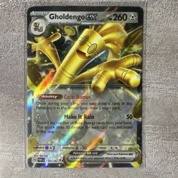 Pokemon TCG - Gholdengo ex 139/182 Paradox Rift Double Rare Holo, NM+ - Image 1