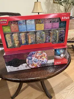 Pokemon TCG Prismatic Evolutions Costco 8 Mini-Tin Bundle+Holiday Calendar 1bid - Image 1