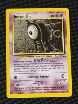 Unown 14/75 Holo Rare Pokemon TCG Neo Discovery WOTC - Image 1