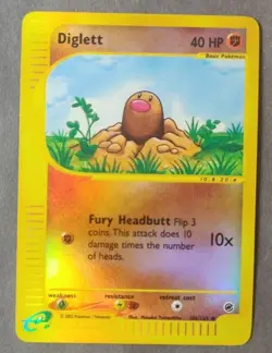 Reverse-Holographic Pokemon Expedition Set Diglett 106/165 (English) - Image 1