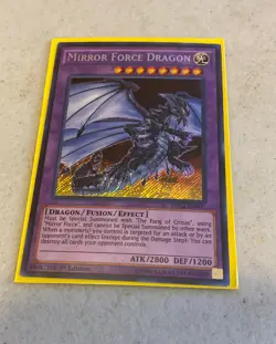Yu-Gi-Oh! Mirror Force Dragon - DRL2-EN005 - Secret Rare! - 1st Edition NM - Image 1
