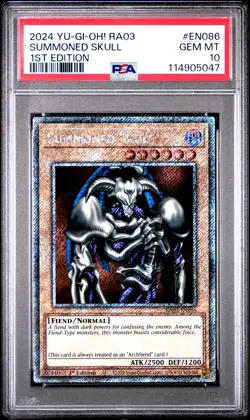 2024 YU-GI-OH! RA03-QUARTER CENTURY BONANZA 1ST ED #EN086 SUMMONED SKULL PSA 10 - Image 1