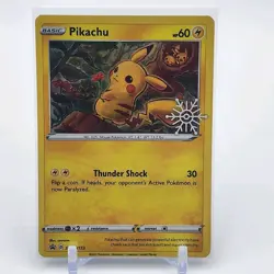 Pikachu - SWSH153 - Snowflake Stamp - Black Star Promo - Pokemon Card - NM/M - Image 1