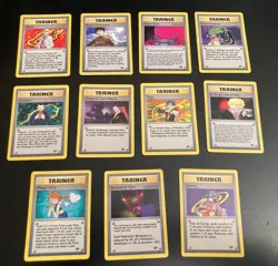Run of *11* Pokemon Gym Challenge RARE Cards! #100-110 (NM/LP) - Image 1