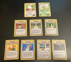 Lot of *9* Gym Heroes RARE cards: #25,34 + Trainer Run: #98-104 (Avg = NM-/LP) - Image 1