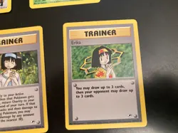 Lot of *9* Gym Heroes RARE cards: #25,34 + Trainer Run: #98-104 (Avg = NM-/LP) - Image 4