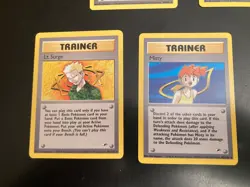 Lot of *9* Gym Heroes RARE cards: #25,34 + Trainer Run: #98-104 (Avg = NM-/LP) - Image 5