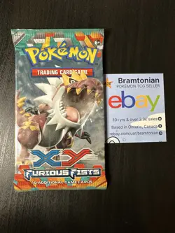 XY Furious Fists - Pokemon TCG 10 Card Booster Pack - SEALED - Tyrantrum Art - Image 1
