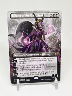 MTG Liliana of the Dark Realms Borderless Card #78 BLC Bloomburrow Commander - Image 1