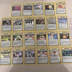 Lot Of 23 Vintage Pokemon Trainer Cards From Gym Heroes/ Challenges Set NM/LP - Image 1