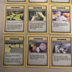 Lot Of 23 Vintage Pokemon Trainer Cards From Gym Heroes/ Challenges Set NM/LP - Image 4