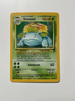 1999-2000 WOTC Pokemon Base Set 2 Venusaur 18/130 Holo Card (NM) - Image 1