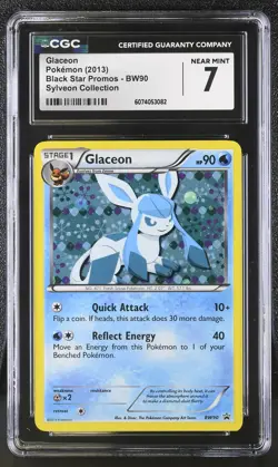 CGC 7 Glaceon 2013 Black Star Promos BW90 Sylveon Collection Pokemon Card - Image 1