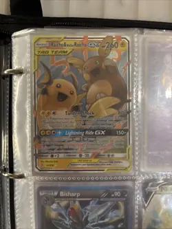 Pokemon TCG Raichu Alolan Raichu Tag Team GX Holo Card Unified Minds 54/236 - Image 1