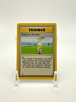 Pokemon Breeder Pokemon Card WOTC TCG 076/102 Base Set Rare Unlimited LP - Image 1