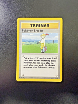 Pokemon Breeder Pokemon Card WOTC TCG 076/102 Base Set Rare Unlimited LP - Image 3