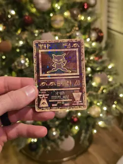 Pokemon ANCIENT MEW - MOVIE PROMO - PLAYED AND CREASED - Card C - Image 1