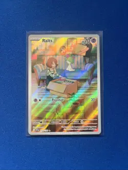 Pokemon TCG Ralts Scarlet & Violet Holo Illustration Rare Card 211/198 Base Set - Image 1