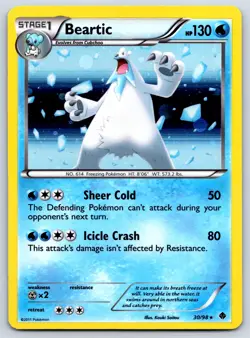 Beartic - Cosmos Holo - Emerging Powers 30/98 Black White Promo Pokemon Card LP - Image 3