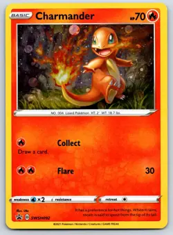 Charmander - Battle Styles Blister Promo SWSH092 Sword Shield Pokemon Card LP - Image 1