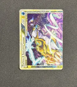 Raikou & Suicune Legend (Top) 92/95 Unleashed Holo MP/HP Pokemon Card TCG - Image 2