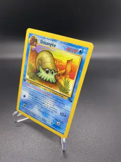 1st Edition Omanyte 52/62 Fossil Rare Vintage WOTC Pokemon Card LP - Image 3