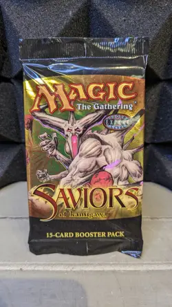 MTG lot 16 SAVIORS KAMIGAWA Factory Sealed Booster Packs w/Box - Image 2
