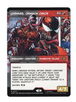 Carnage, Crimson Chaos | Borderless | NM | MTG | 0227 | Rare | SPM - Image 1