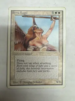 Magic The Gathering MTG SERRA ANGEL Unlimited Edition MP Moderately Played - Image 1