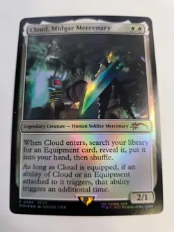 FOIL Cloud, Midgar Mercenary - Final Fantasy Secret Lair RARE - MTG - Image 2