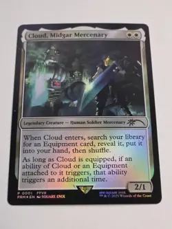 FOIL Cloud, Midgar Mercenary - Final Fantasy Secret Lair RARE - MTG - Image 3