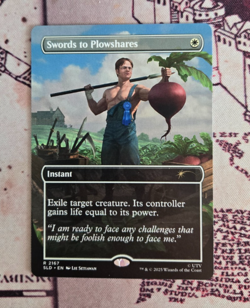 MTG Swords to Plowshares Secret Lair Secret Lair The Office Dwight NM - Image 1
