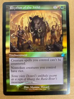 MTG 1x FOIL RETRO Rhythm of the Wild # 380 Ravnica Remastered Magic the x1 NM - Image 1