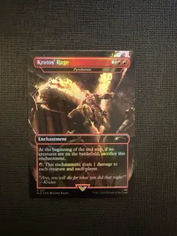 Kratos' Rage - Pyrohemia, Foil, God of War Secret Lair, Magic MTG NM - Image 1