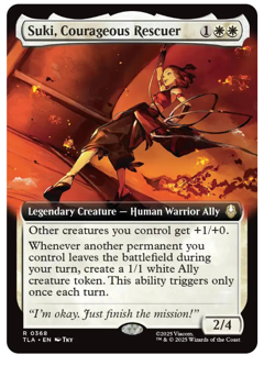 Suki, Courageous Rescuer - Extended Art Avatar MTG - Image 1