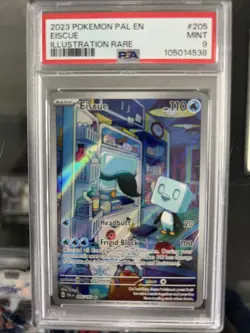 2023 POKEMON PAL EN-PALDEA EVOLVED ILLUSTRATION RARE #205 EISCUE PSA 9 Mint 🔥 - Image 1