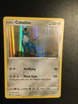 Pokemon - Cobalion - 114/198 - Holo Rare - Chilling Reign - NM/M - Image 1
