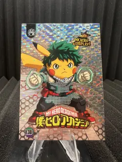 My Hero Academia (Pikachu) #E38 - Silver Holo Box Hit - Pikachu Cosplay Pokemon - Image 1