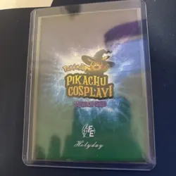 Tanjiro Demon Slayer (Pikachu) #E18 Purple Holo Box Hit Pokemon Pikachu Cosplay - Image 2