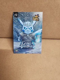 Game Of Thrones (Pikachu) #E21 - Silver Holo Box Hit - Pikachu Cosplay - Pokemon - Image 1