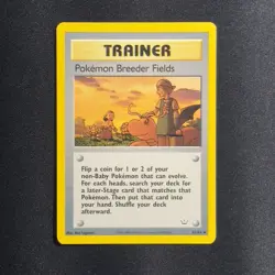 POKEMON BREEDER FIELDS - Neo Revelation Set - 62/64 - Uncommon - Pokemon - LP - Image 1