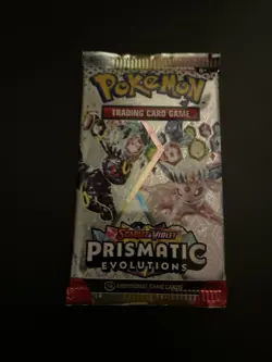 22.43g VERY HEAVY Prismatic Evolutions Pokemon Sealed Booster Pack New - Image 2