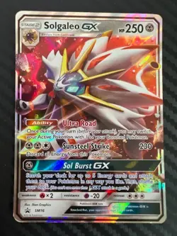 Pokemon TCG Solgaleo GX SM16 Sun & Moon Promo Ultra Rare HP - Image 1